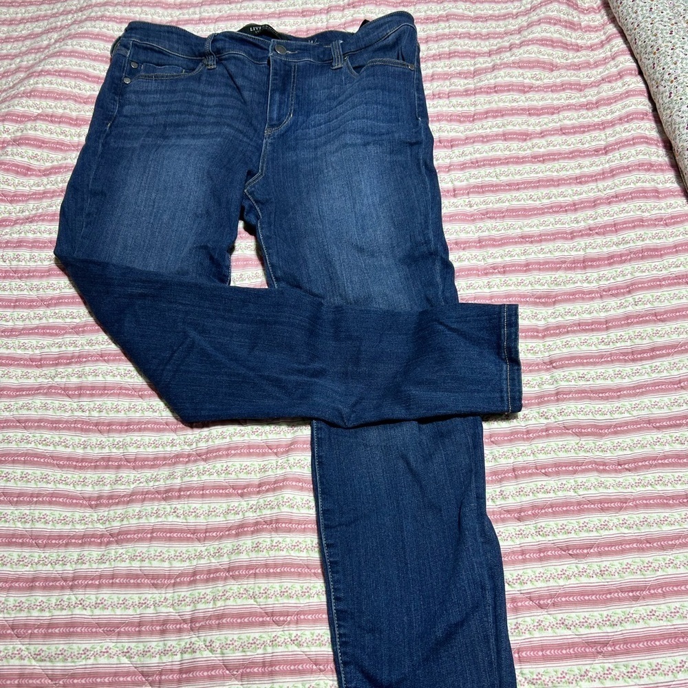 Liverpool Dark Blue Jeans- size 14”- The Ankle Skinny- 27” inseam-